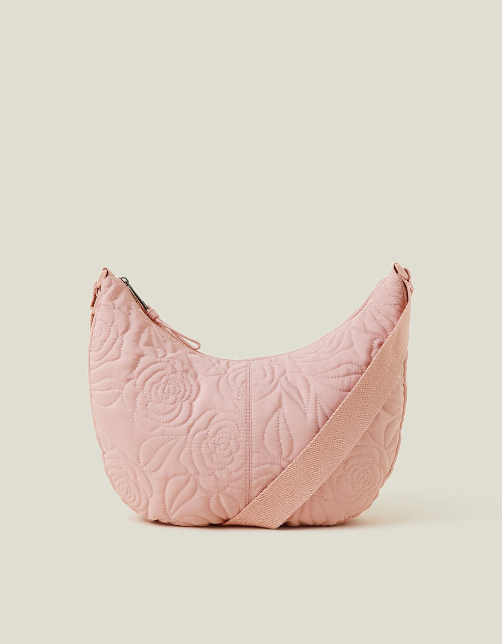 Large Floral Quilted Sling Bag 