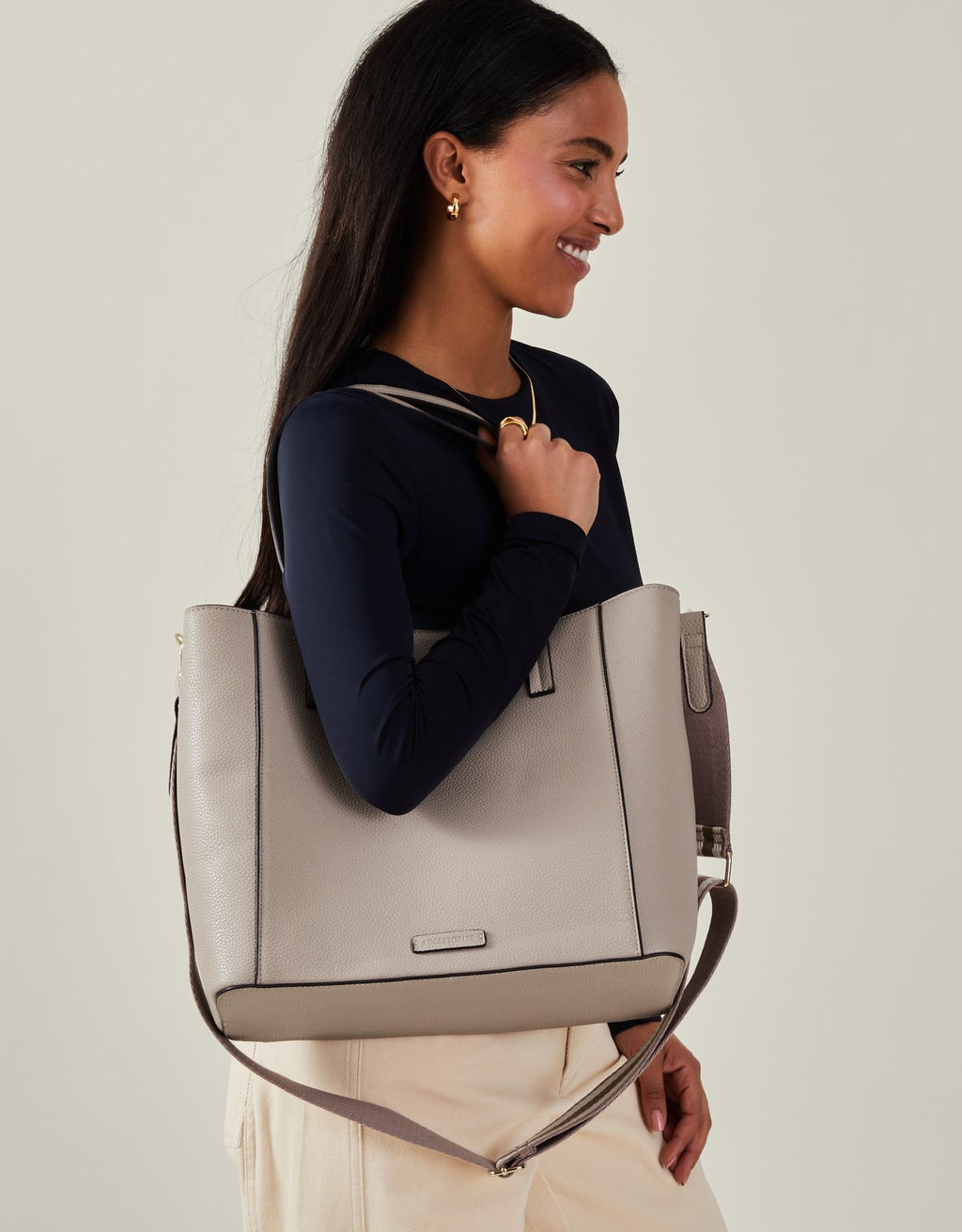 Faux Leather Shoulder Bag