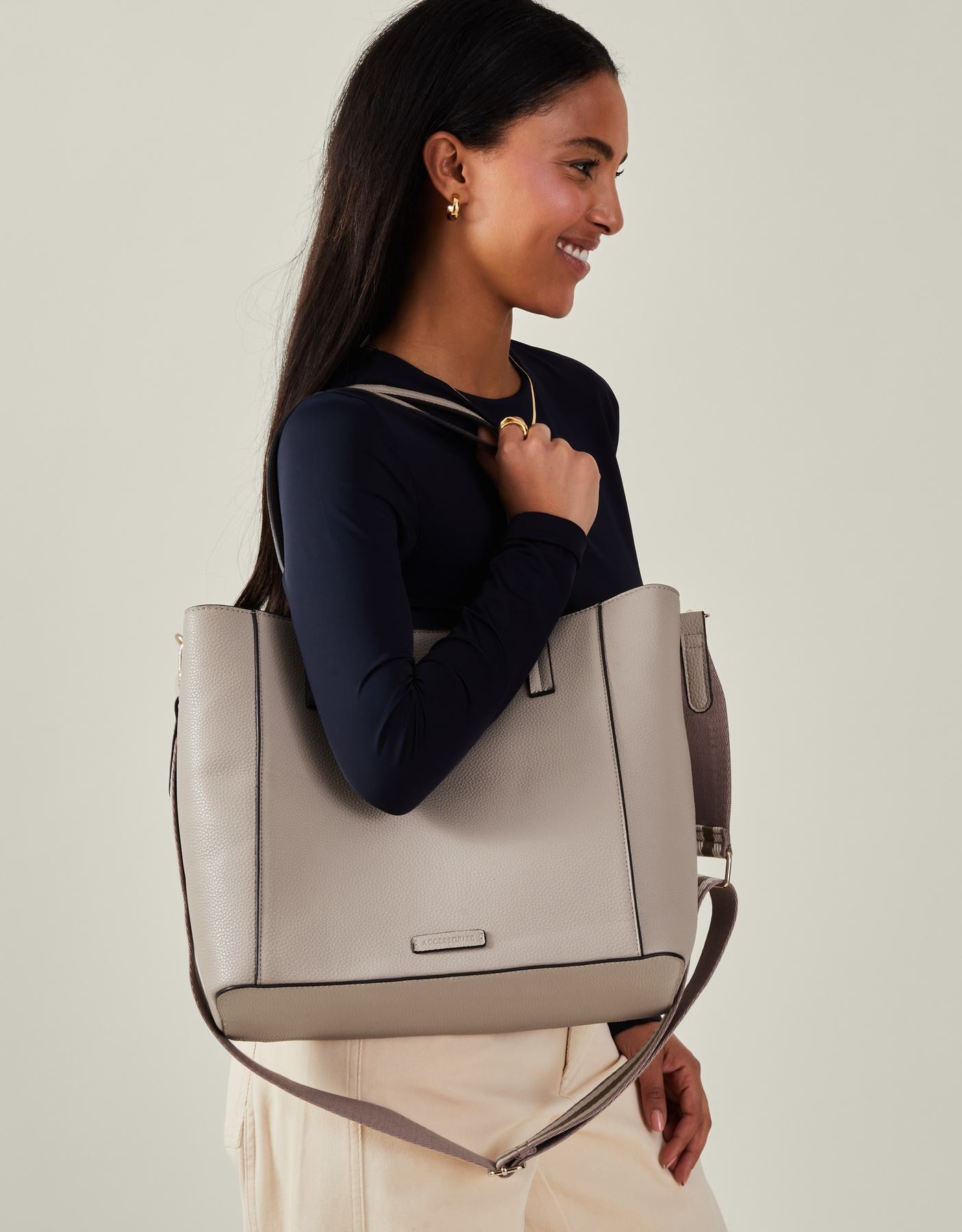 Faux Leather Shoulder Bag