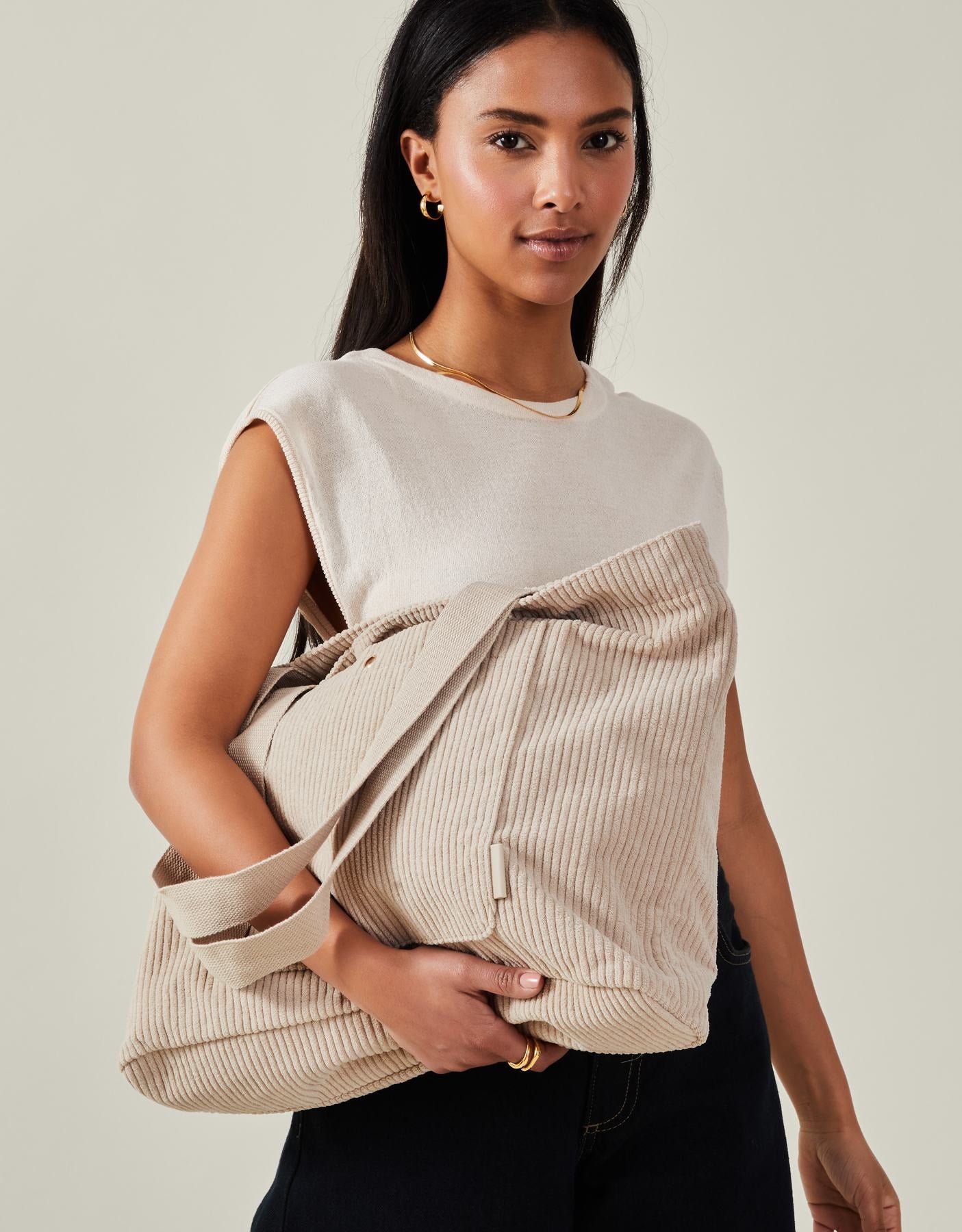Corduroy Shopper Bag
