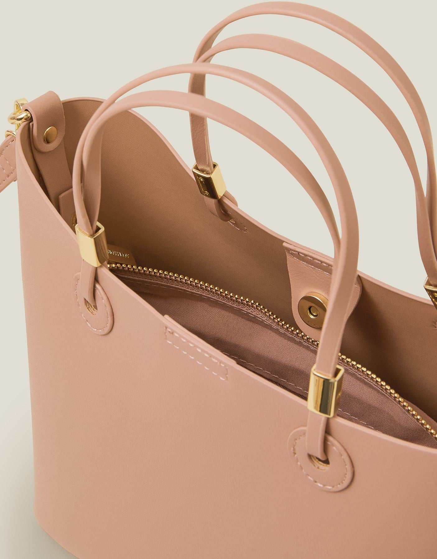 Smooth Faux Leather Handbag