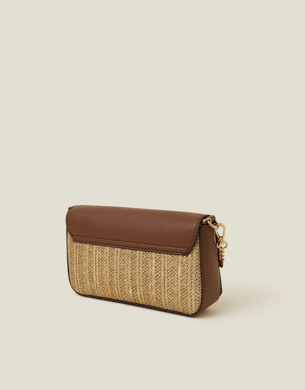 Metallic Raffia Cross-Body Bag