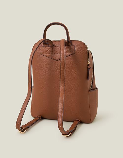 Smart Zip Around Backpack Tan