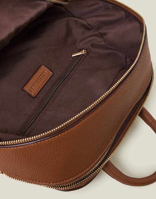 Smart Zip Around Backpack Tan