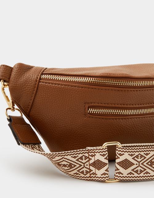 Sling Crossbody Bag Tan