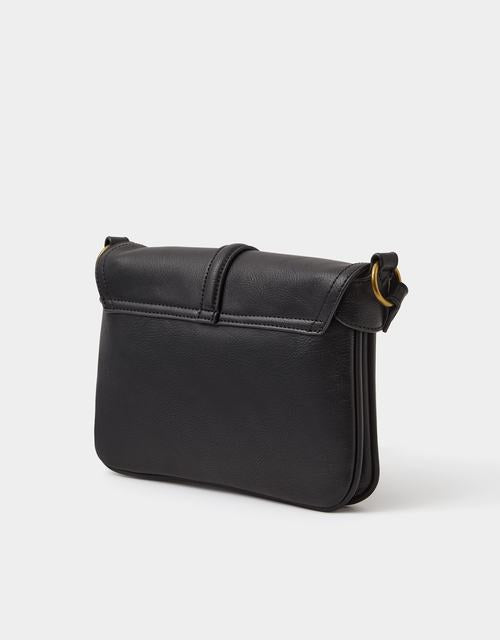 Padlock Crossbody Bag Black