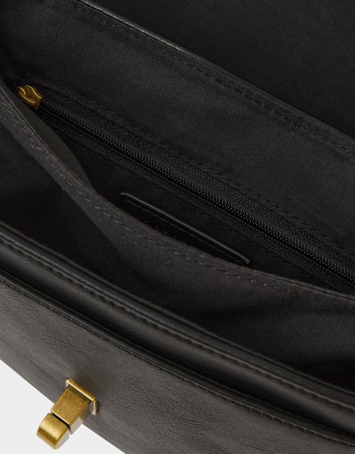Padlock Crossbody Bag Black