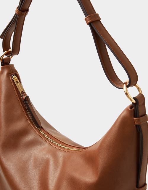 Slouchy Buckle Strap Shoulder Bag