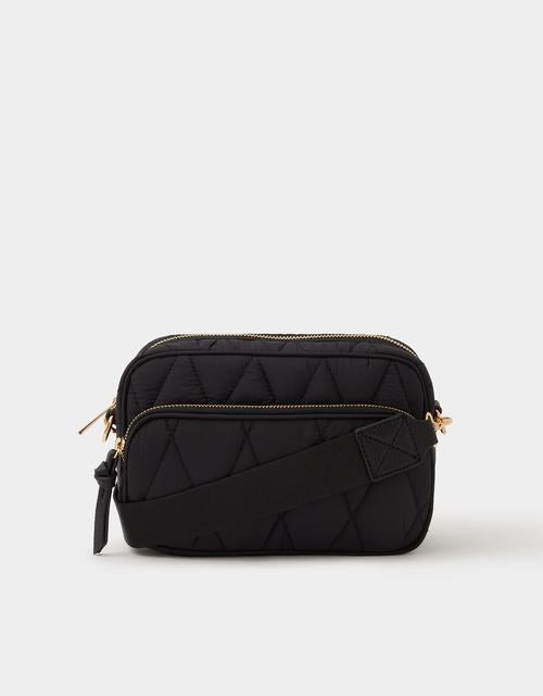 Quilted Nylon Crossbody Bag