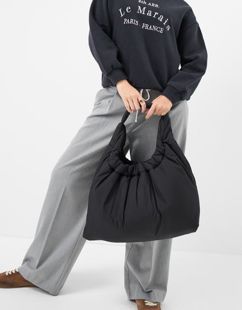 Nylon Quilted Shopper Bag