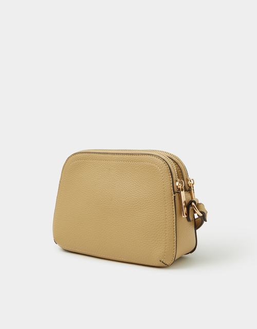 Double Zip Crossbody Bag Yellow
