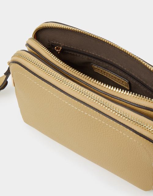 Double Zip Crossbody Bag Yellow