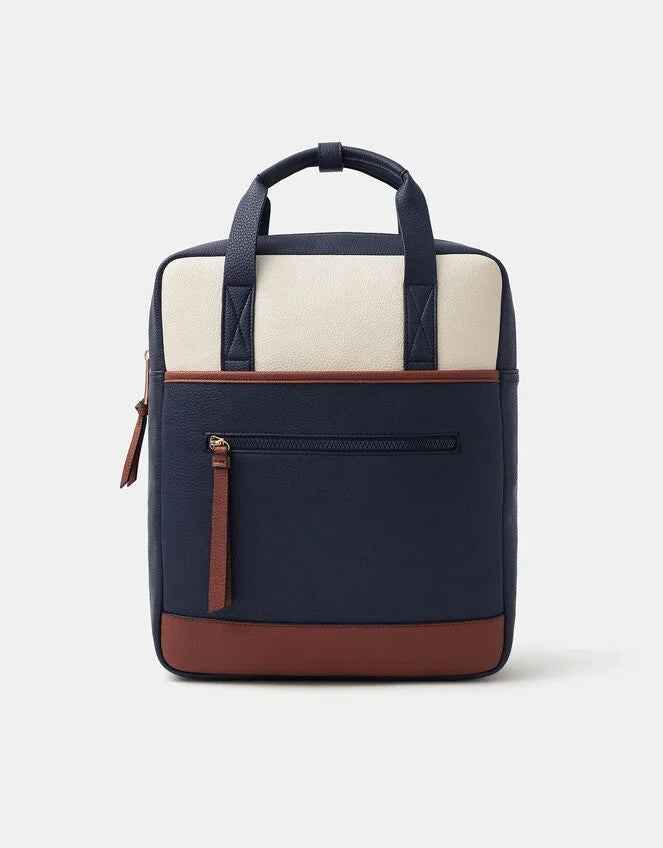Faux Leather Backpack Multi
