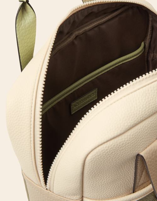 Faux Leather Backpack Green