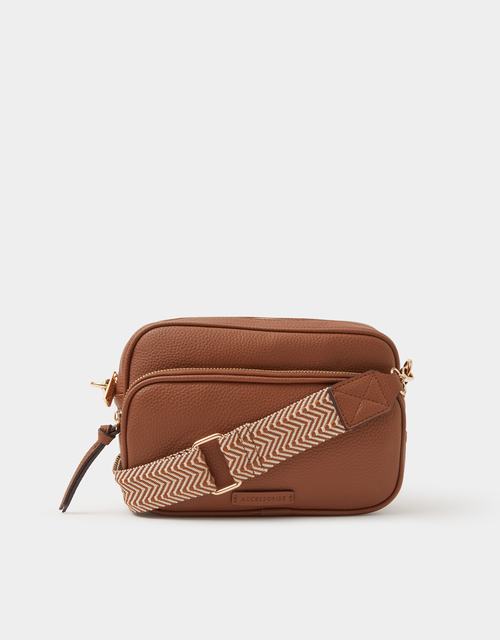Double Zip Camera Bag Tan