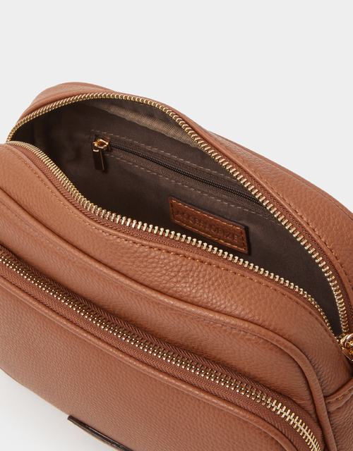 Double Zip Camera Bag Tan