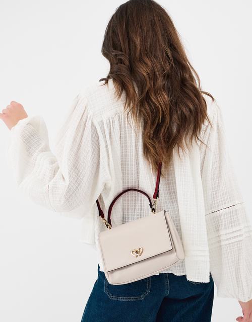 Double Heart Crossbody Handbag