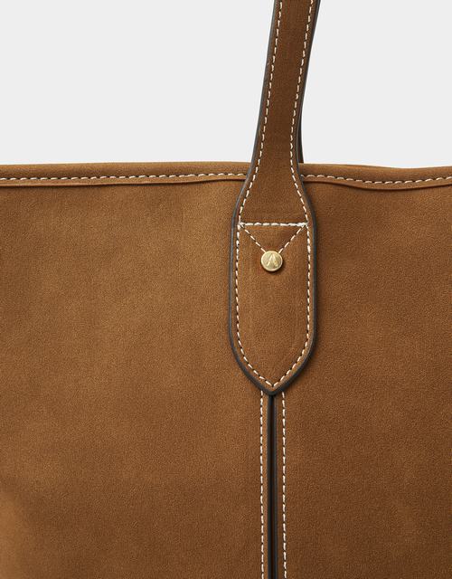 Faux Suede Tote Bag