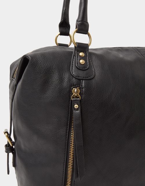 Double Zip Front Shoulder Bag