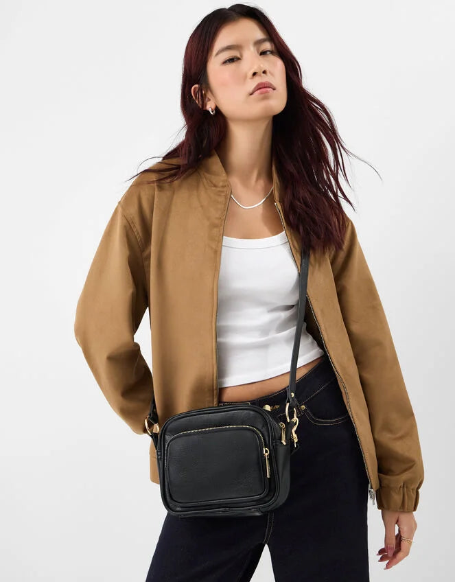 Boxy Crossbody Bag Black