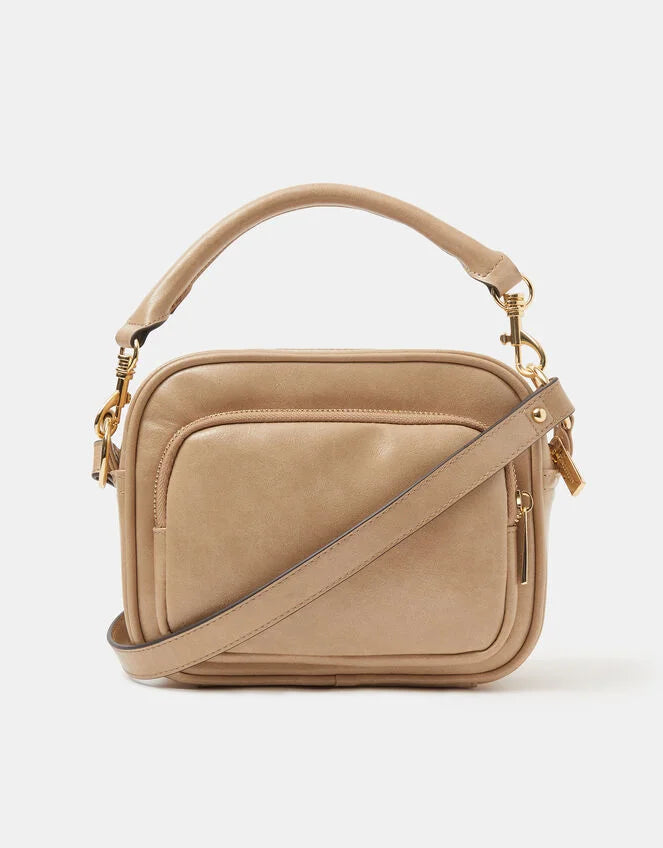 Boxy Crossbody Bag - Nude