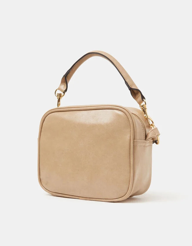 Boxy Crossbody Bag - Nude