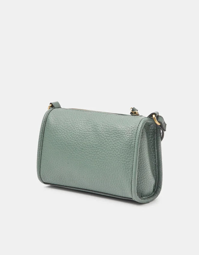 Faux Leather Crossbody Bag Teal