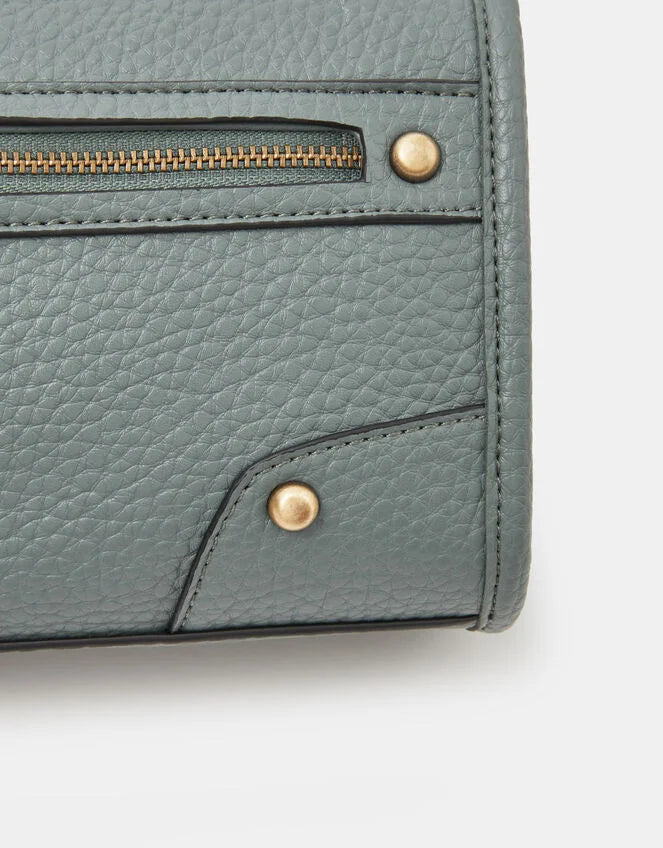Faux Leather Crossbody Bag Teal
