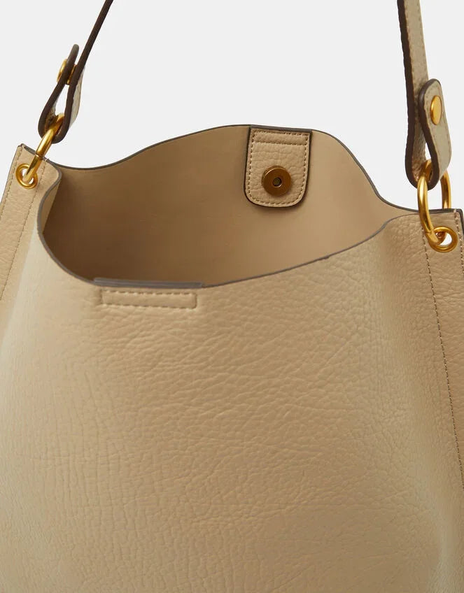 Faux Leather Bucket Bag