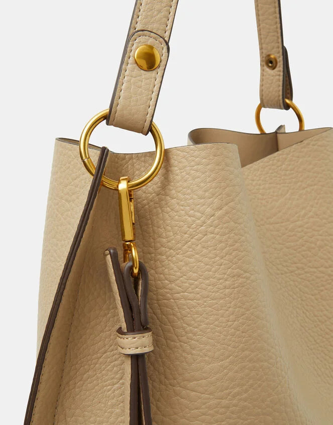 Faux Leather Bucket Bag