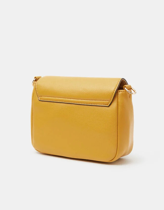Sun Faux Leather Crossbody Bag
