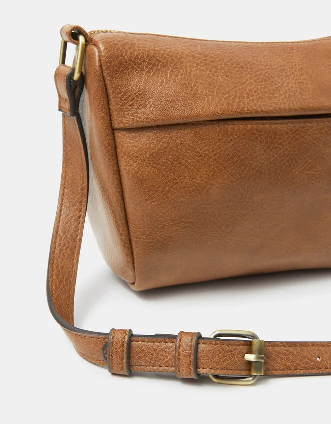 Zip Front Crossbody Bag