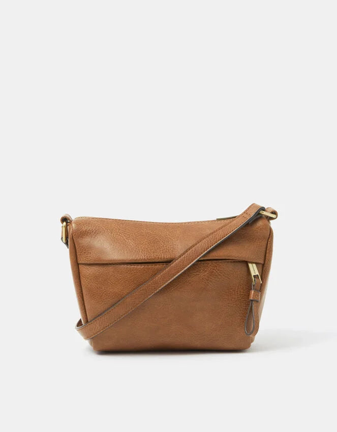 Zip Front Crossbody Bag