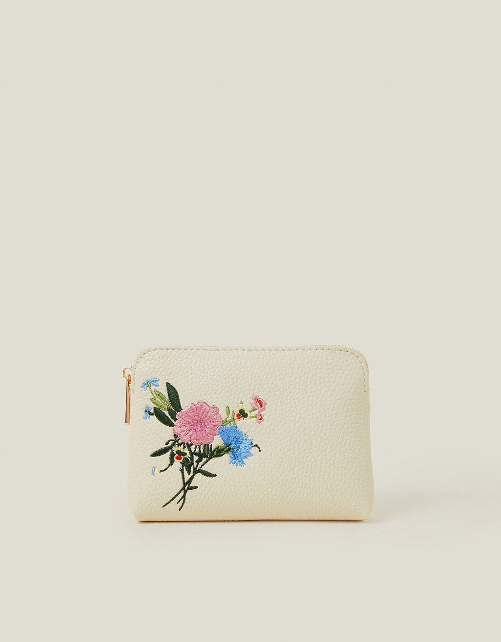 EMBROIDERED FLORAL COIN P