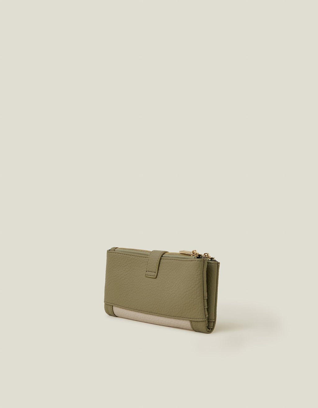 Push Lock Faux Leather Purse