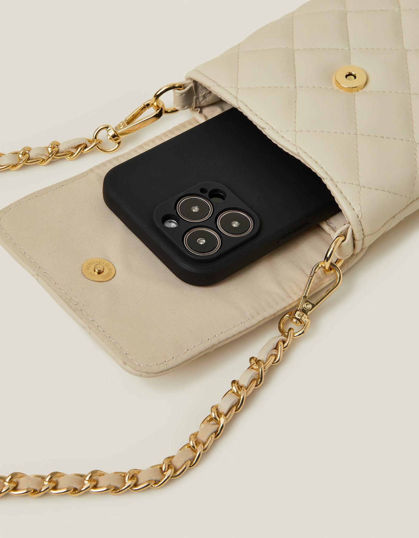 Quilted Cross-Body Phone Bag