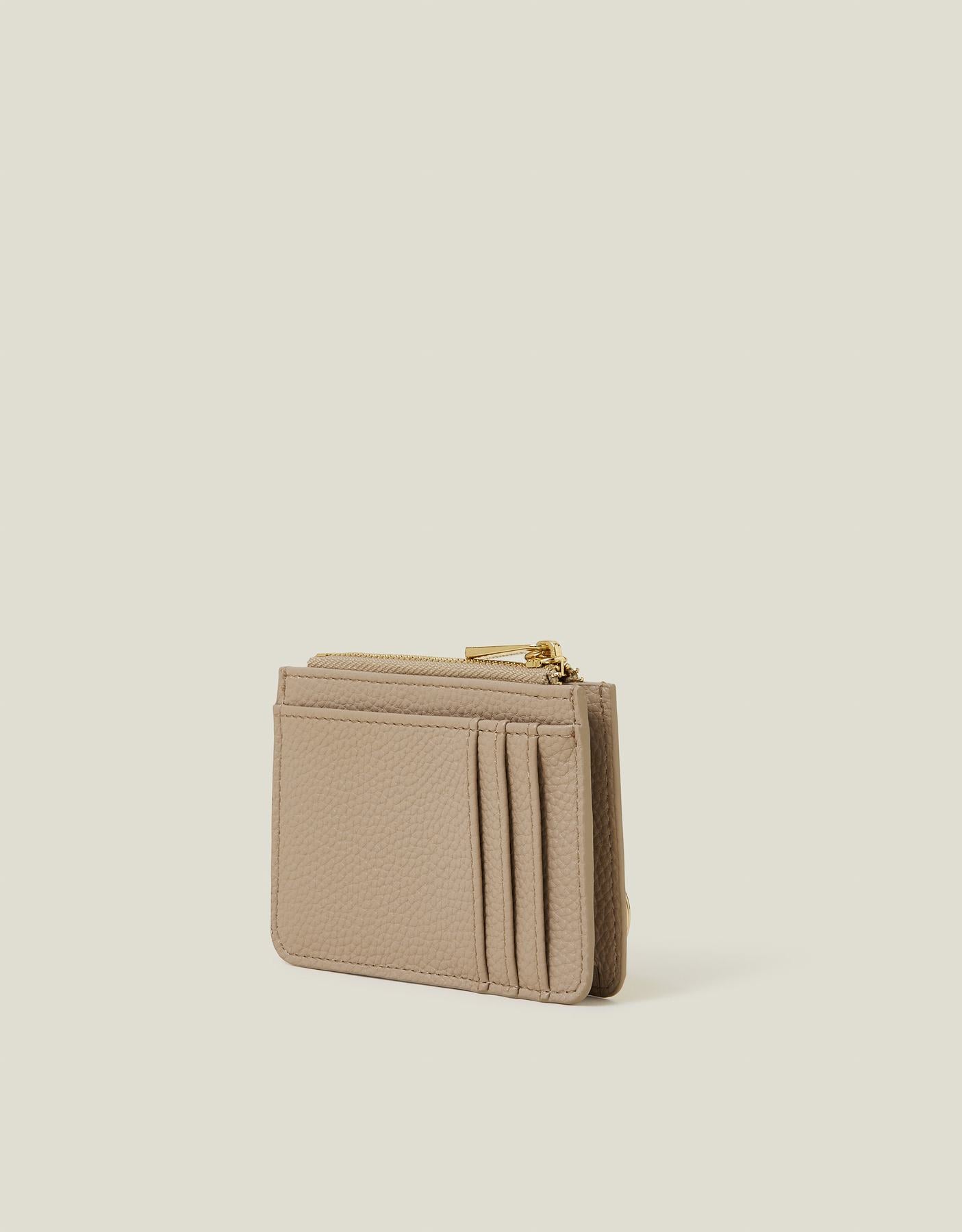 Faux Leather Key Chain Purse