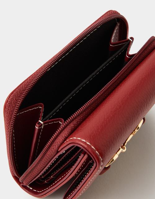 Horsebit Tri-Fold Purse