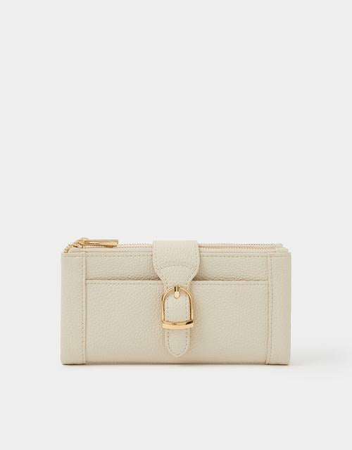 Faux Leather Buckle Purse