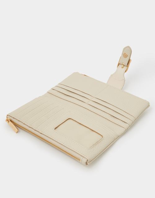 Faux Leather Buckle Purse