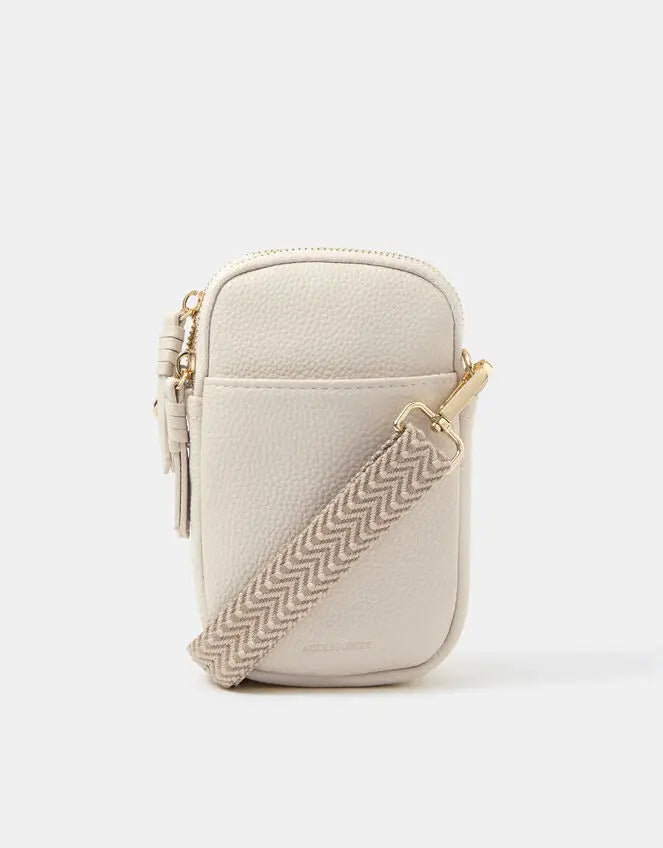 DOUBLE POUCH WEBBING STRA - Cream