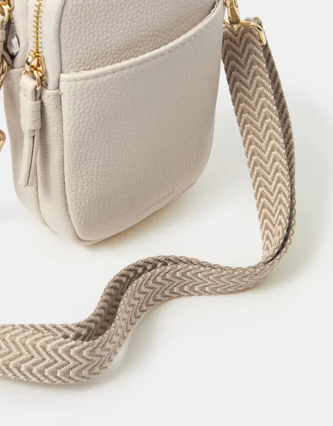 DOUBLE POUCH WEBBING STRA - Cream