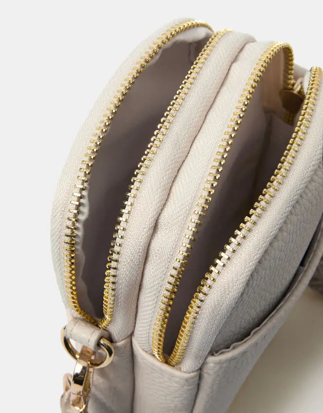 DOUBLE POUCH WEBBING STRA - Cream
