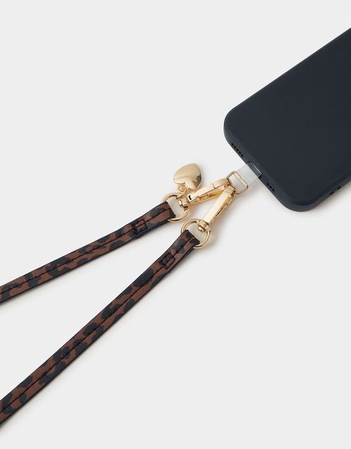 Leopard Print Thin Phone Strap