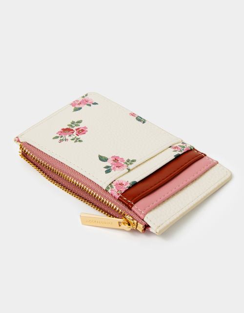 Floral Print Card Holder