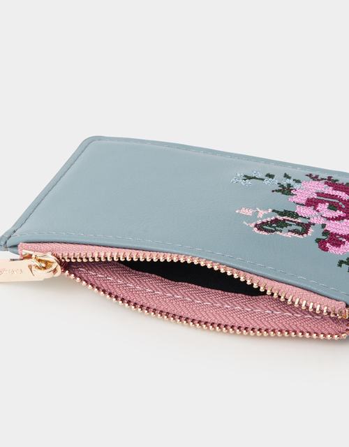 Cross Stitch Flower Card Holder