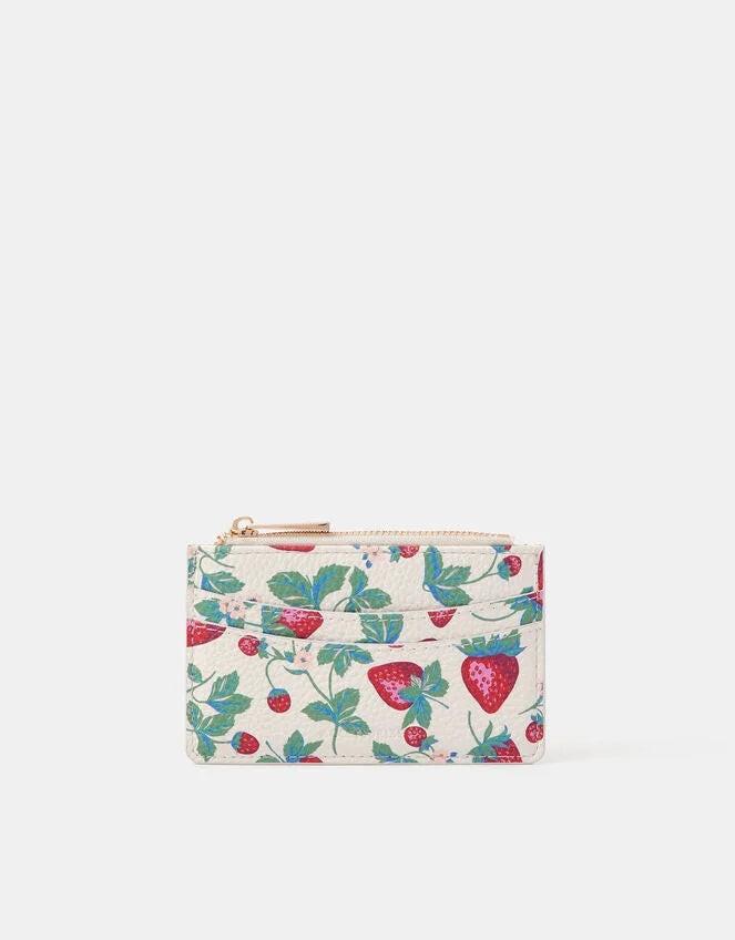 Strawberry Print Card Holder