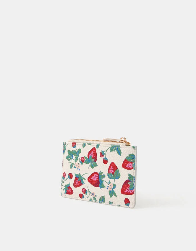 Strawberry Print Card Holder