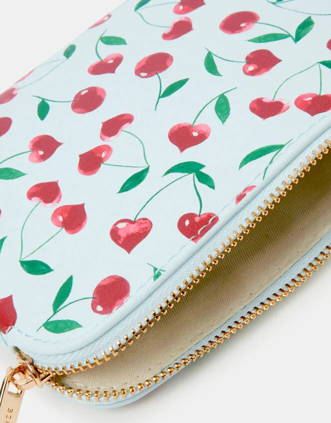Cherry Print Coin Purse
