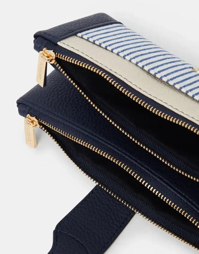 Stripe Buckle Purse